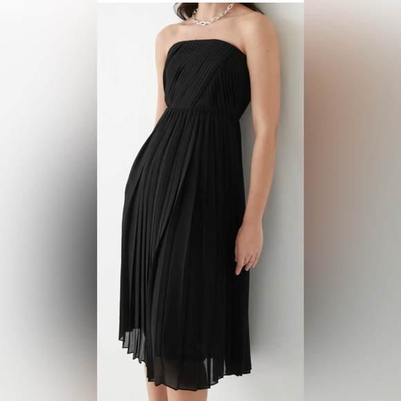 NWT - & Other Stories Strapless Tube Midi Dress never worn 10 - Picture 1 of 11